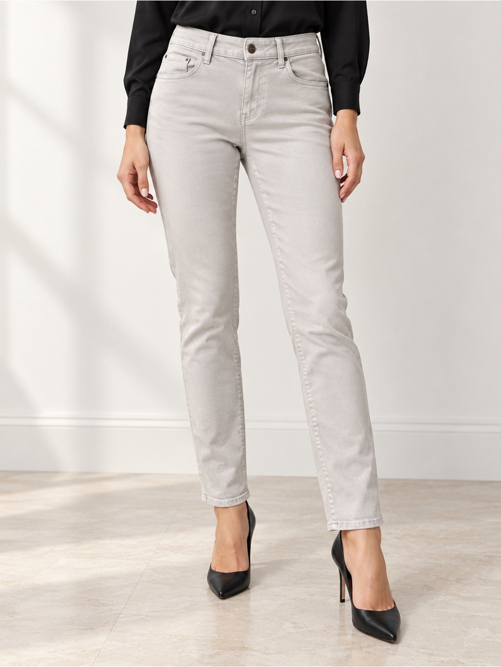 Velvet Graham & Spencer Light Cream Slim Straight Leg Jeans 29